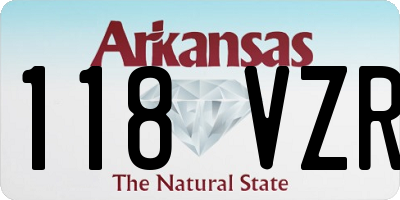 AR license plate 118VZR