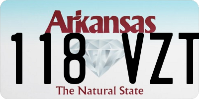 AR license plate 118VZT