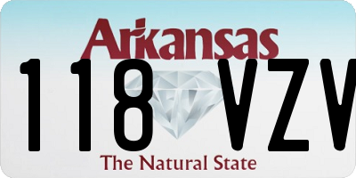 AR license plate 118VZV