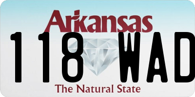 AR license plate 118WAD