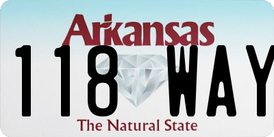 AR license plate 118WAY