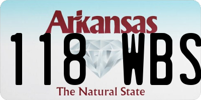 AR license plate 118WBS