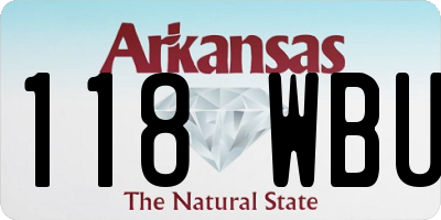 AR license plate 118WBU