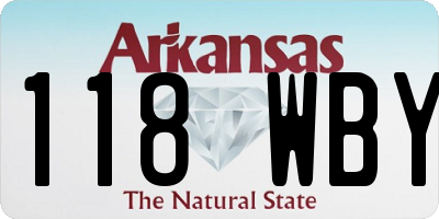 AR license plate 118WBY