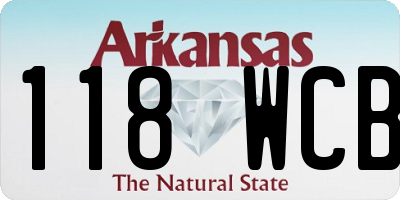 AR license plate 118WCB