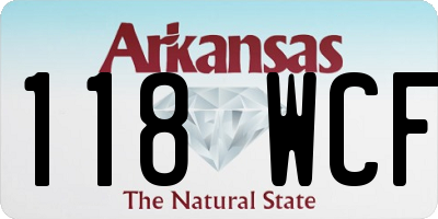 AR license plate 118WCF