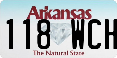 AR license plate 118WCH