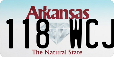 AR license plate 118WCJ