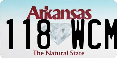 AR license plate 118WCM