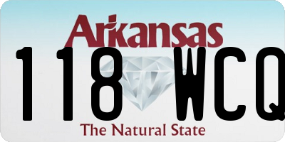 AR license plate 118WCQ