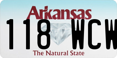 AR license plate 118WCW