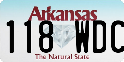 AR license plate 118WDC