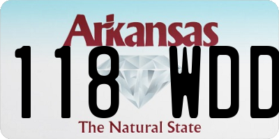 AR license plate 118WDD