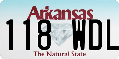 AR license plate 118WDL