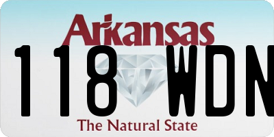 AR license plate 118WDN