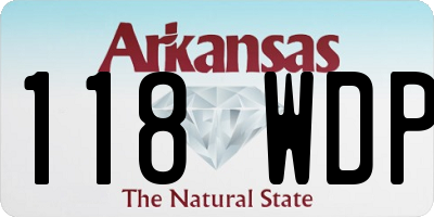 AR license plate 118WDP
