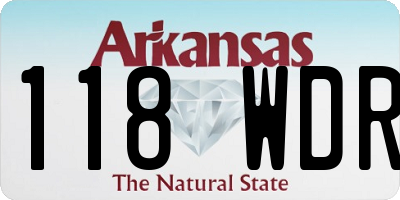 AR license plate 118WDR