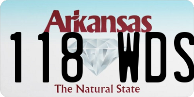 AR license plate 118WDS
