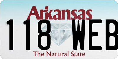 AR license plate 118WEB