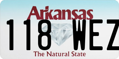 AR license plate 118WEZ
