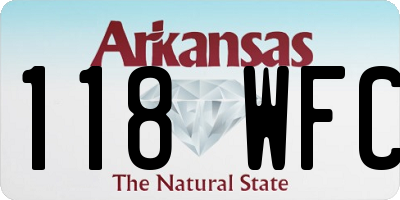 AR license plate 118WFC