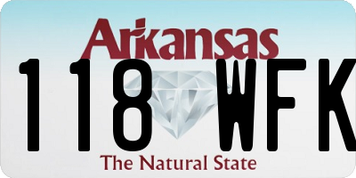 AR license plate 118WFK