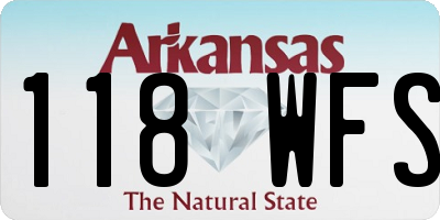 AR license plate 118WFS