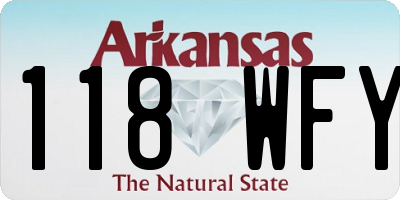 AR license plate 118WFY
