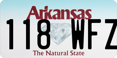 AR license plate 118WFZ