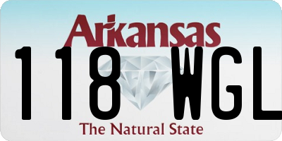 AR license plate 118WGL