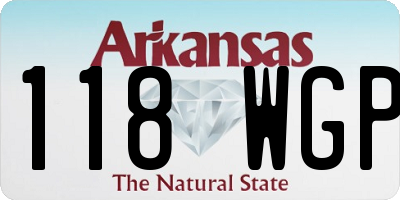 AR license plate 118WGP