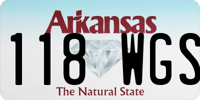 AR license plate 118WGS