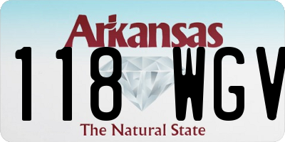 AR license plate 118WGV