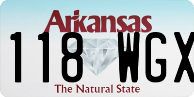 AR license plate 118WGX