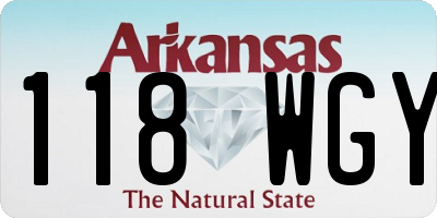 AR license plate 118WGY