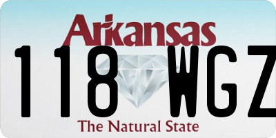 AR license plate 118WGZ