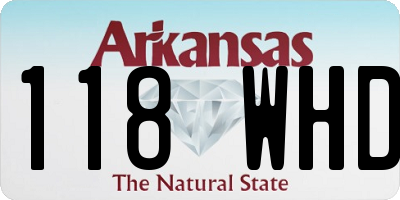 AR license plate 118WHD