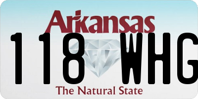 AR license plate 118WHG