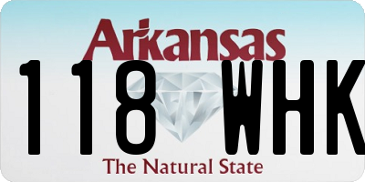 AR license plate 118WHK