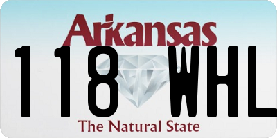 AR license plate 118WHL