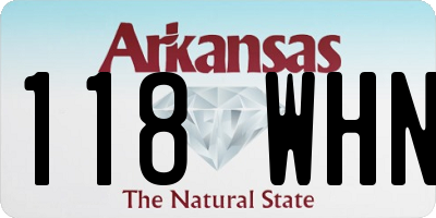 AR license plate 118WHN