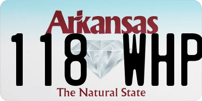 AR license plate 118WHP