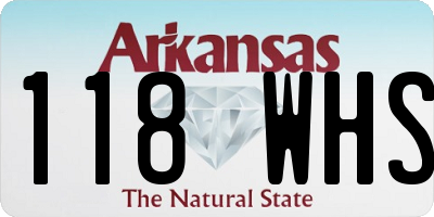 AR license plate 118WHS