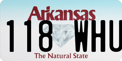 AR license plate 118WHU