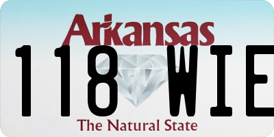AR license plate 118WIE