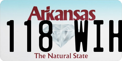 AR license plate 118WIH