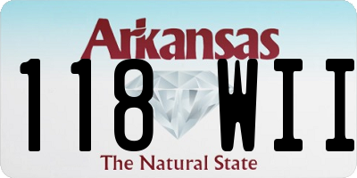 AR license plate 118WII