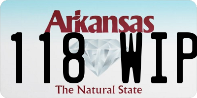 AR license plate 118WIP