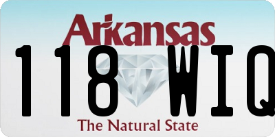 AR license plate 118WIQ