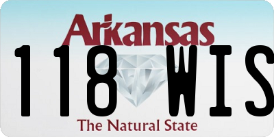 AR license plate 118WIS